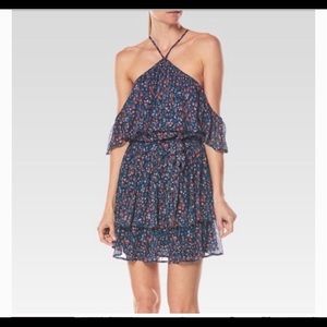 Darya Floral Print Silk Dress